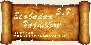 Slobodan Hajdukov vizit kartica